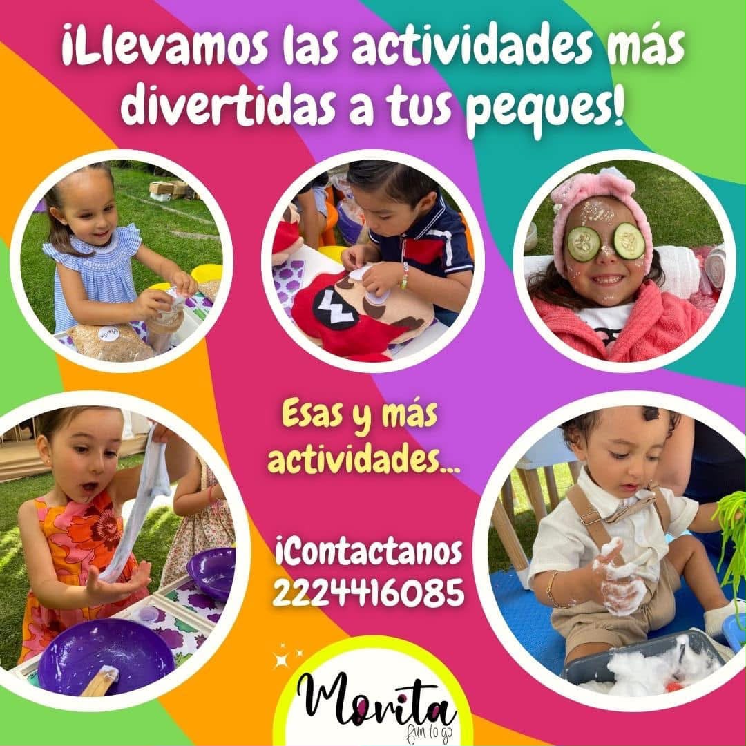 Fiestas infantiles en Puebla con MORITA: spa para niñas, manualidades, slime y actividades a domicilio